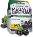 Příroda odpověď Sambucus Mega Gummies Côte 124; 7X Více Koncentrace Elderberry Côte 124; Alkohol- Free, gluten- Free, Gelatin- Free, Vegan, Non- GMO & No Preservatives Côte 124; 30ct Gummies (Balení po 2)