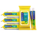 Přípravek H Hemoroid Wipes s Hazel čarodějnice, 192 Ct Plus Příprava H Hemoroid Symptomatická léčba krém, 2 Tubes x 1,8 oz, Wipe Plus Treat pro lepší úlevu, Hemoroid Care Bundle