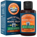 Wake Up Beard Jelly - Kofein Beard Růstový olej s panenským zeleným kávovým olejem & Peppermint, Natural Thickener a Moisturizer (3.1oz, Original Spice)