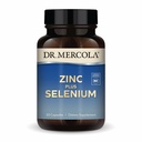 Dr. Mercola zink Plus Selen - Minerální směs doplněk - pro imunitní, Brain & Respirační podporu - Obsahuje zinek Glycinát Chelate & Copper - GMO- Free & gluten- 30 Kapsle (30 Služeb)