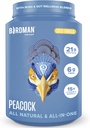 BIRDMAN Peacock Vegan Protein Powder 124; Kompletní stravy na bázi rostlin Shake s hořčíkem, Vitamin D, MCT Oil 124; Vše v jednom dodatku pro muže a ženy 124; hladká textura I124; Coco Vanilla Flavor