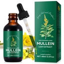 Mullein Leaf Extract Drops- Organic Liquid Mullein Extract Supplement for Lungs Health - Vegan, No AdditivesBronchial Clearse for Health Support