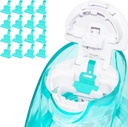FireAnt Silicone Saline Pods Náhradní příslušenství Kompatibilní s Navage Nasal Care, 16 Pack Reuse Silicone Salt Pads Replacements, Easy Operation (Light Blue 16 Packs)