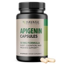 Apigenin Kapsle 50mg - 60 Hrabě, Vegan, Non- GMO, Spánek a kognitivní Supplement - Heřmánkový Flavonoid pro relaxaci, Prostate Health, Melatonin- free, Liposomální vzorec pro lepší absorpci
