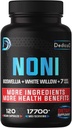 20: 1 Noni Kapsle 17700mg - Doplněk pro Imunitu, Muscle & Digestion Support -10in1 Přidána Boswellia, Elderberry, Turmeric, Ginger & More - 120 Vegan Kapsle, Non- GMO & Gluten-Free