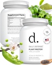 Vanilkový proteinový prášek - 454g Plant- based proteinu s 21g Veganského proteinu na Scoop - 15 Podání nízkocukerného proteinového prášku pro ženy a muže