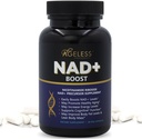 Nestárnoucí NAD + doplňky pro ženy a muže 124; 300mg Nikotinamid Ribosid Chlorid 124; Dietní doplněk pro antiaging current 124; Podporuje energii, zaměření, Stamina, metabolismus tuku a kognitivní funkce - 90 Kapsle