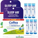 Boiron Coffea Cruda 30C - 6 Total Blue Tubes - Homeopatická spánková pomůcka pro neklidný spánek, psychická hyperaktivita, závodní myšlenky, a potíže se spánkem s modrým inkoustem Pen