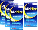 Midnite Sleep Aid for Occasional Sleeplless, 30 Žvýkací třešňové tablety každý (Hodnota balení po 4)