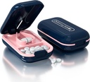 Pill Cutter, Pill Splitter pro řezání malé pilulky nebo velké pilulky v polovině, Cuts Pills, Vitamíny, Tablety, nerezová ocel čepel, Cestování Sized (Pill Cutter, modrá)