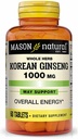 Mason Vitamins Mason Korean Ginseng 1000mg tablety