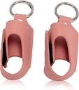 HURRISE 2ks Asthma Inhaler Holder, Inhaler Holder Keychain, Přenosná ochranná PU kůže pouzdro s karabinovým klipem - Versatilní použití, stylový a design pro cestování