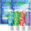 8PCS Nasal Stick, Nasal Inhaler Stick, Inhaler Nasal Stick pro Sinus Relief & Vertigo Relief, Aromatherapy Inhaler Made with Essential Oils + Menthol (Mint, Wintermint, Tropical, Lavender)