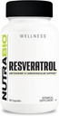 NutraBio Resveratrol dodatek, 500mg - Přírodní antioxidant pomoci bojovat proti volné radikály a podporu zdravého stárnutí, 90 Kapsle
