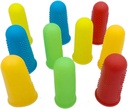 Silicone Finger Protector, JDWG 10 ks Finger Cover Finger Cots, Hot Glue Gun Finger Caps, Finger Sleeves, Great for Trigger Finger / Finger Cracking / Finger Artritis / Finger Callus. (Mix Color)