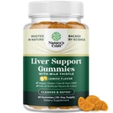 Čištění bylin Játra Detox Gummies Játra Podpora Mléko Thistle Gummies s Artichode Extract Kurkumin a L- karnitin - Vegan a Non- GMO - Sladký citron (30 Slunečnice)