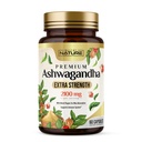 Postaven přírodou Ashwagandha 2100mg Extra síla Stress Relief & Mood Podpora s Black Pepper Extract pro Max Absorpce - Non- GMO, Vegan, Gluten- Free - 60 Kapsle