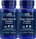 Life Extension Super Selen Complex 200 mcg & Vitamin E, 100 Veg Caps (Balení po 2)