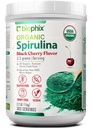 biophix Organic Spirulina Powder 2.2 lb Black Cherry Flavor - Protein-Rich Nutrient- Dense Superfood - Výkonný antioxidant - Podporuje imunitní zdraví