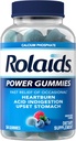 Rolády Power Gummies, Rychlá úleva z okasical Heartburn a kyselé požití, Dietní dodatek, hladký Berry, 54 Gummies