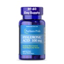 Puritans Pride Hyaluronic Acid 100mg, dodatek stravy pro hydrataci kůže, 60 Kapsle s rychlým uvolňováním