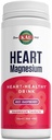 Kal Heart Magnesium Drink Mix, Red Raspberry Magnesium Taurate Powder Heart Zdraví doplňky pro zánět, Cukr zdarma, Vegan, 100 Služeb, 15.7 oz