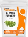 BulkSupplements.com Alfalfa Extract Powder - Alfalfa Supplement, Green Superfood Powder - Vegan & gluten Free, Zelené doplňky - 500 mg na Serving, 1kg (2,2 lbs) (Balení po 1)