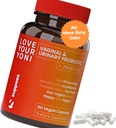 Vaginální probiotika a prebiotika pro ženy - Podpora Vaginální zdraví a pH Balance - Ženský probiotický pro bakteriální vaginózu - Žena & Vaginální péče - 60 Kapsle
