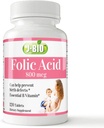 J- Bio Folic Acid 800mcg (120 tablet) Denní zdravotní režim a prenatální péče o ženy
