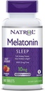 Natrol Melatonin Sleep Maximální síla rychle rozpustit Jahodovou příchuť 10 mg 60 tablet (balení po 2)