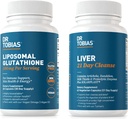 Dr. Tobias Játra 21 den Čistota a Liposomální Glutathione - Podporuje jaterní detox, imunitní funkce, a energetické hladiny - Vegan, Non- GMO