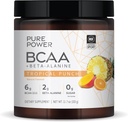 Pure Power BCAA + Beta- Alanin, Tropical Punch Flavor, 11.7 oz (333 g), 30 Servings, 6g BCAA, 2g Beta- Alanin, 0g Sugar, Non- GMO, Dr. Mercola