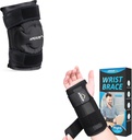 APEXUP Ice Pack for Knee Pain Relief (Large, 1PK) + Wrist Brace for Carpal Tunel (S, Right)
