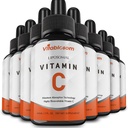 Lipozomální vitamín C 2000mg tekutý pro dospělé, vysoce absorpční VIT C, Maximalizovat vitamín C, Dobré pro imunitní systém a antioxidant, 60ML (8 lahví)