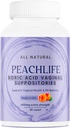 Peachlife Boric Acid Suppositors in Zeleninové kapsle - USA Made - Vaginální pH
