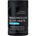Sports Research ® Magnesium Glycinate - Podporuje restful Sleep & Enzymatic Processes - 160 mg Chelated Magnesium - Veganská kapsle - 90 Počet