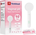 Specializovaná fenka Vaginální pH Balance Test Sticks 10 Kusy, Kvasinková infekce Detekční sada, BV Test, Navrženo pro ženy, Bezpečné a hygienické