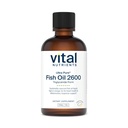 Vital Nutrients - Ultra čistý rybí olej 2600 (farmaceutický stupeň) - Hi- potence Deep Sea Liquid Fish Oil, Kardiovaskulární podpora, přírodní citrónová příchuť - 8 Fl Oz na láhev