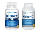 Ledvinová obnova & Kidney- D 2- Balení Kapsle pro podporu ledvin s optimalizovanými vitamíny D Antioxidanty, Probiotika ledvin, Bikarbonát sodný pro očištění ledvin