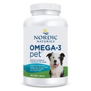 Nordic Naturals Omega33 Pet, Neochucené - 180 Soft Gels - 320 mg Omega33 Per Soft Gel - Rybí olej pro psy s EPA & DHA - Promotes Heart, Skin, Coat, & Imunitary Health
