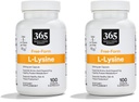 365 Podle celého trhu potravin, L Lysin 500 Mg Zeleninové kapsle, 100 Počet (balení po 2)