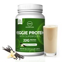 MRM Nutriční Veggie Protein se Superfoods current 124; Vanilla ochucený current 124; 22g Kompletní protein current 124; nad 8.8g Esenciální aminokyseliny current 124; 13 superfoods current 124; s Omega 3s a Omega6s current 124; Keto Friendly currency 124; 15 Servings