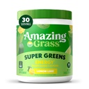 Amazing Grass Greens Blend Energy: Smoothie Mix, Super Green Powder & Plant Based Caffeine with Matcha Green Tea & Beet Root Powder, Lemon Lime, 30 Servings (Balení May Vars)
