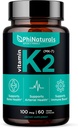 PhiNaturals Vitamin K2 Mk7 100 mcg Vegan 60 Kapsle Bone Health Heart Kardiovaskulární Arteria - VIT k-2 MK-7 100mcg Dodatek z Natto