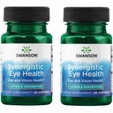Swanson Lutein & Zeaxanthin Synergistické oční vidění Retina Macula dodatek (Lutein 20 mg & OmniXan Zeaxanthin 2 mg) 60 Softgels Sgels (2 balení)