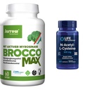 Jarrow BroccoMax Sulforaphane Generátor a Life Extension N- Acetyl- L- Cysteine Imunity & Respirate Support Bundle, 60 Počet každý