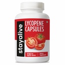 STAY ALIVE Lycopene dodatek pro muže 60mg, přírodní rajče extrakt prášek, 120 Kapsle se 4 měsíce Dodávka, 100% Veg Lycopene komplex, Non- GMO a gluten Free karotenoid dodatek