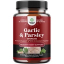 Koncentrované Odorless Česnek - Parsley Extract & Aged Česnek Doplňky pro oběhové zdraví, Digestion, Imunitate Support & Jaterní Detox - Parsley Softgels pro Gut Support - 60 Ct