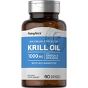 Piping Rock Krill Oil 1000 mg Softgels CLAS124; 60 Count CLAS124; s Omega 3, EPA, DHA CLAS124; Non- GMO, gluten zdarma