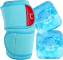 Comfytemp Velký Knee Ice Pack Wrap s 2 Gel Soft Cold Pack, Reuse Compression Knee Brace for Meniscus Tear, Joint Pain Relief, Artritida, ACL, Po operaci Získejte dobře dárky, Muži Ženy Běžící Gear
